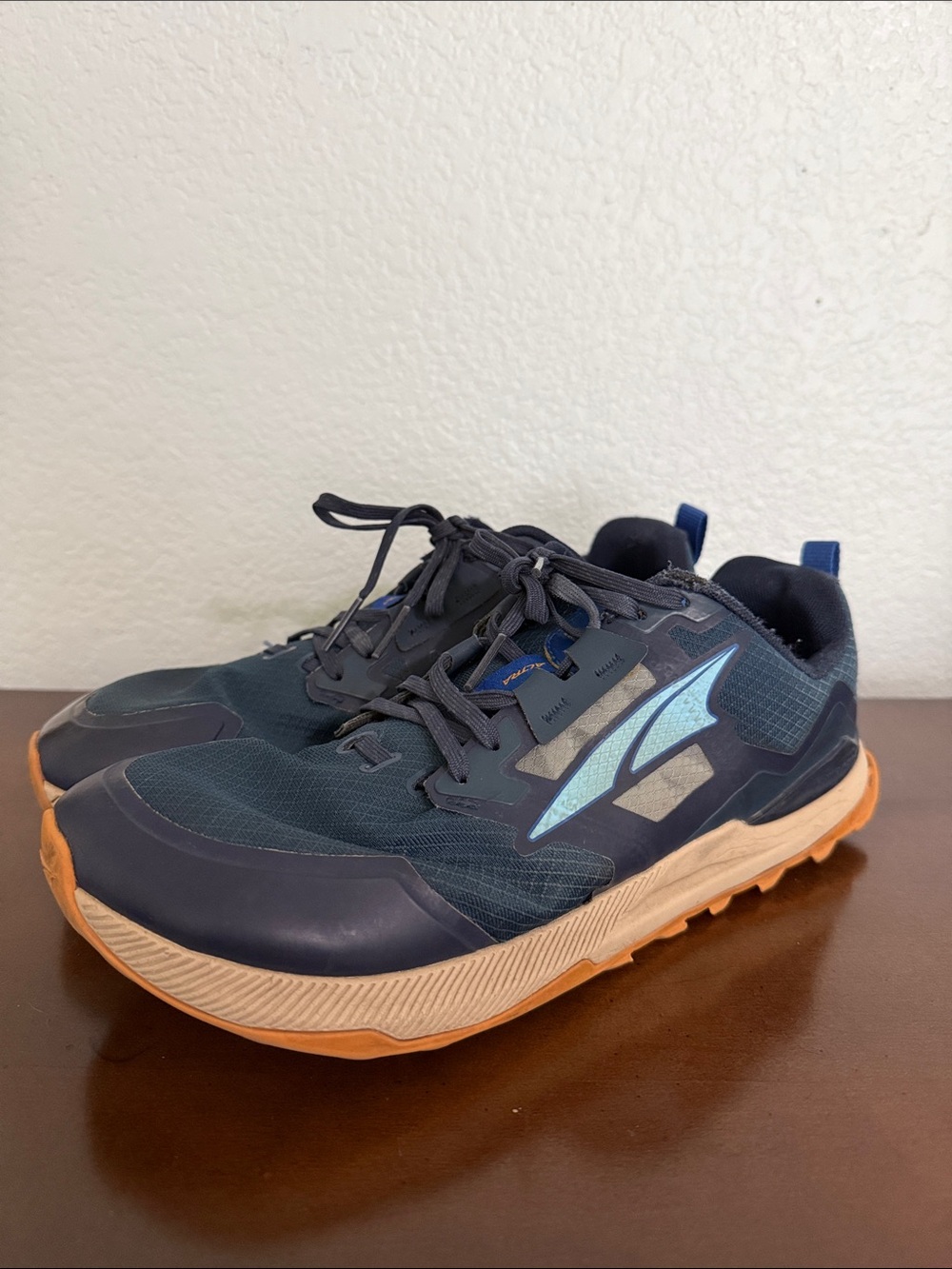 Altra Men's Navy and Light Blue Trail Running Shoes